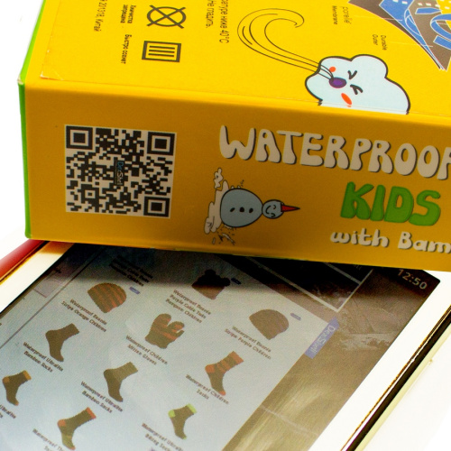 Водонепроницаемые детские носки DexShell Waterproof Children Socks, оранжевые фото 3
